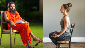 बीमारी की वजह से बिस्तर पर पड़ने की नौबत न आए, इसलिए लीजिए कुर्सी का सहारा, बाबा रामदेव ने सिखाया 'चेयर योग'